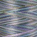 Spule Poly Sheen Multi Summer Shimmers, bunt mit Hellblau, Grau, Beige und Flieder